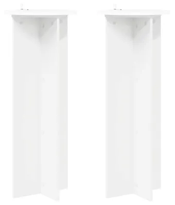 Imagen del producto de vidaXL Estantería para plantas, 2 unidades, blanca, Ø40 x 100 cm, material de madera