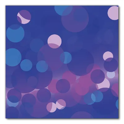 Produktbild von Wallario selbstklebende Möbelfolie/ Tischdecke für Innen und Außen, Größe: 100 x 100 cm - Blaue Kreise mit pink - harmonisches Muster