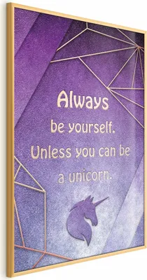 Produktbild von Posterpapier Poster - Be Yourself 60x90 cm Text m-A-0754-ao-a