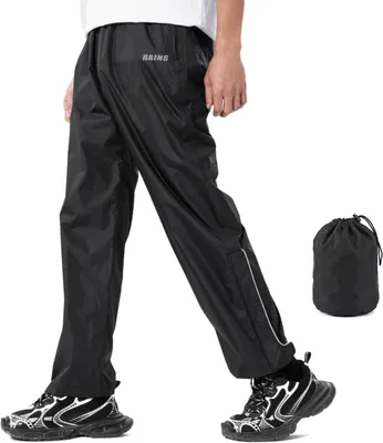 Produktbild von Wasserdichte Regenhose für Herren, leicht, platzsparend verstaubar, atmungsaktiv, winddichte Überhose für Radfahren, Wandern, Angeln