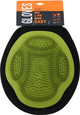 Produktbild von INF Haustier Badenhandschuh: Sanfte Massage & Effektive Reinigung für Hunde & Katzen Grün