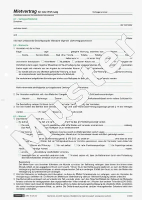 Produktbild von Mietvertrag Universal 4x2 Blatt selbstdurchschreibend Packung mit 25 Stück