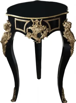 Produktbild von Casa Padrino Barock Beistelltisch Schwarz/Gold - Antik Stil - Konsolen Tisch Barock Möbel