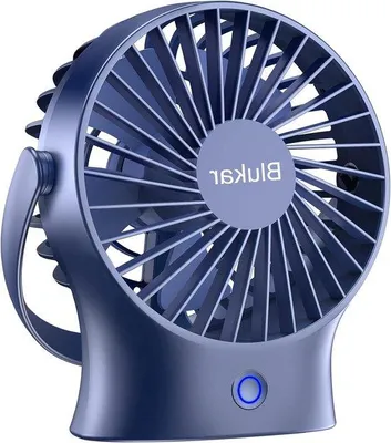 Obrázok produktu pre Prenosný dobíjateľný USB ventilátor s 3 rýchlosťami a káblom USB-C do kancelárie, na cesty, do prírody aj domov.