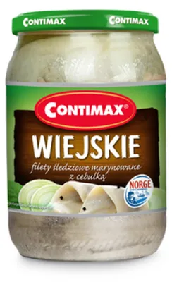 Zdjęcie produktu dla Filety śledziowe ala Wiejskie 600g Contimax