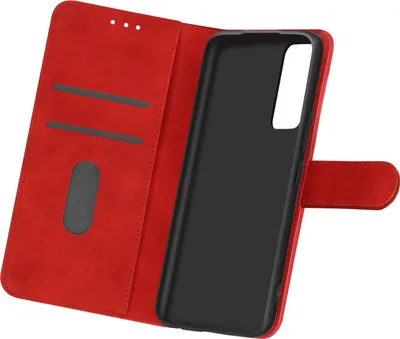 Immagine prodotto di Avizar, custodia a libro in ecopelle con funzione stand per Samsung Galaxy A02s, colore rosso