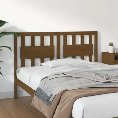 Produktbild von vidaXL Kopfteil Honigbraun 125,5x4x100 cm Massivholz Kiefer - Kopfteil - Kopfteile - Bettkopfteil - Holzkopfteil
