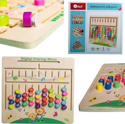 Image de Blocs de puzzle éducatifs en bois Science