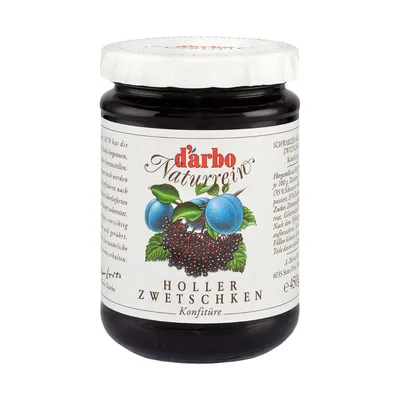 Produktbild von Darbo Holler Zwetschken Konfitüre Naturrein Fruchtaufstrich 450g