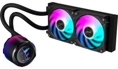 Zdjęcie produktu dla GIGABYTE AORUS WATERFORCE X II 240, Chłodnica cieczy all-in-one, 12 cm, Czarny