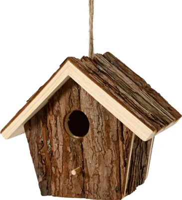 Vogelhaus 16x12x14cm Holz zum Aufhängen