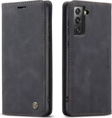Produktbild von Samsung Galaxy S21 FE Hülle - CaseMe 013 Klapphülle - Schwarz