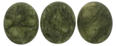 Produktbild von 3 Stück Hot Stone Massagesteine aus natürlichem Olivenstein für tragbare Spa-Anwendungen