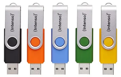 Obrázek produktu pro Intenso 3543585, 32 GB, USB Typ-A, 3.2 Gen 1 (3.1 Gen 1), Kloub, Vícebarevný