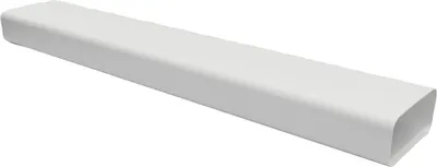 Produktbild von OPTIMAIRO N14004 Flachkanal, Lüftungskanal Luftführung Belüftung, geräuscharm energieeffizient, Kunststoff weiß 175x80x1000 mm