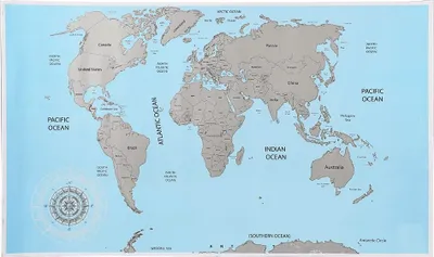 Obrázek produktu pro Mapa světa ke stírání, cca 88 x 52 cm