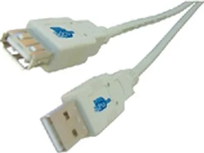 Produktbild von Microconnect USBAAF01, 0,1 m, USB A, USB A, USB 2.0, Grau