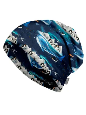 Obrázek produktu pro Unuo, Dětská fleecová čepice Homeless, Tučňáci - L (53-56 cm)