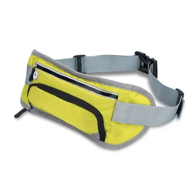 Produktbild von Cadorabo Sport Trinkflasche Bauchtasche in Grün Reflektierend Hüfttasche Gürteltasche Handytasche