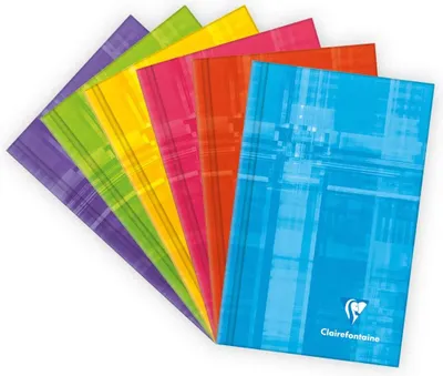 Produktbild von Clairefontaine 10x Notizbuch 75x120mm, 64 Blatt kariert 90g - Sortiert 69582C