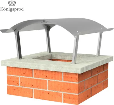 Obrázek produktu pro Nerezová ocel kryt komína dešťová kapuce krbová digestoř obal na krb VŠECHNY VELIKOSTI KÖNIGSPROD Napoleon, 670 x 700 mm (Standard)