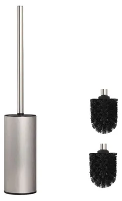 Produktbild von Toilettenbürste mit Halter, Gebürstetes Nickel, Edelstahl, Freistehend