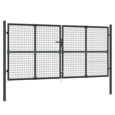 Immagine prodotto di Cancello da giardino a rete antracite 300x175 cm Acciaio zincato