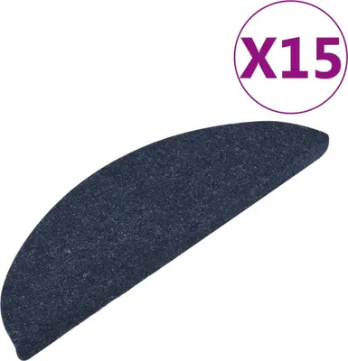 Produktbild von vidaXL Stufenmatten Selbstklebend 15 Stk. 56x17x3 cm Blau