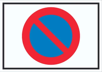 Produktbild von Eingeschränktes Haltverbot Symbol Schild A2 Rückseite selbstklebend