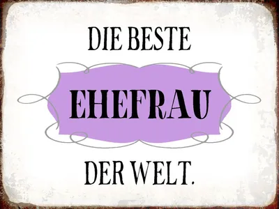 Produktbild von vianmo Holzschild 30x40 cm die beste Ehefrau der Welt