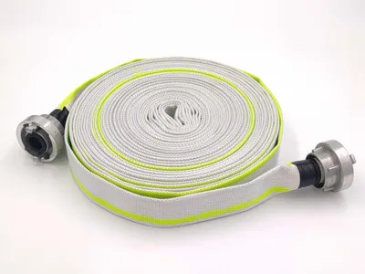 Produktbild von 1 Zoll | D-25 - 20 Meter Industrieschlauch | Feuerwehrschlauch | Bauschlauch | Flachschlauch | Schlauch mit Storz-Kupplung