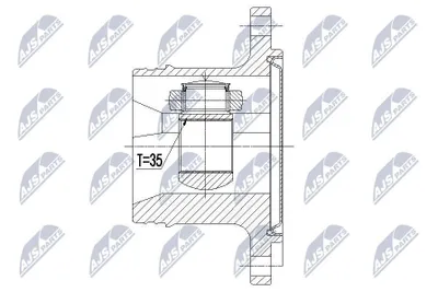 Produktbild von NTY Gelenksatz Antriebswelle Vorne Vorne Links Vorne Rechts für CADILLAC ESCALADE GMT 900 NPW-CH-073