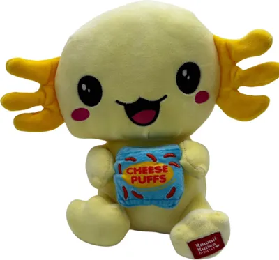 Produktbild von Kawaii Axolotl Kuscheltier Echse Molch Figur Plüsch 24 cm Plüsch gelb