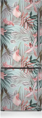 Produktbild von Magnetfolie Magnete Küche Kühlschrank Dekoration 60x180 cm - Pastellblumen