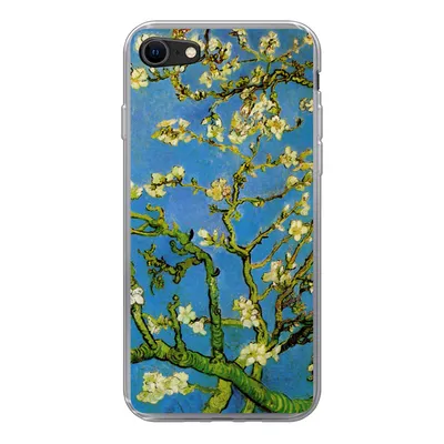 Produktbild von MuchoWow® Handyhülle Schutzhülle Hülle für iPhone 7 Mandelblüte - Vincent van Gogh Silikon Softcase Handy Hülle - Kartenhalter