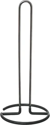 Produktbild von Grauer Handtuchhalter aus verchromtem Metall, D. 14 x H. 31.3 cm