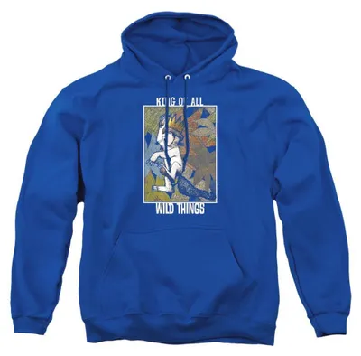 Productafbeelding van "Where The Wild Things Are" - "Koning van alle wilde wezens" hoodie voor heren/dames, uni model, TV40535 (maat S) (koningsblauw)
