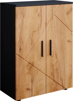 Produktbild von Vicco Střední skříňka Irma, 60 x 81 cm, Antracit/zlatý dub