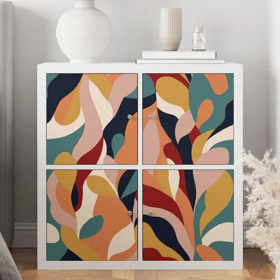 Produktbild von M?belaufkleber – Lumaléa – Abstrakt – Klebefolie + GLANZ-Schutzfolie – 1 Aufkleber – 30 x 30 cm