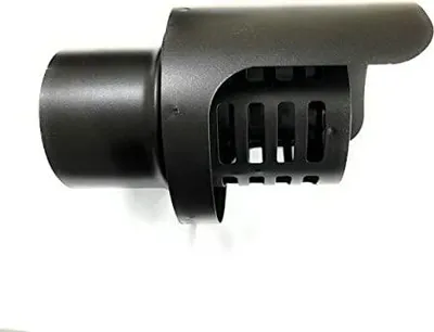 Obrázek produktu pro Koncovka pro výstup kouřovodu peletových kamen, průměr 100 mm, nerezová ocel, matně černá barva