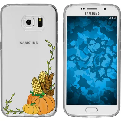Produktbild von PhoneNatic Case kompatibel mit Samsung Galaxy S7 Silikon-Hülle Herbst Erntedankfest/Thanksgiving M5