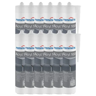 Produktbild von 12x Remmers Fugendichtstoff Acryl 100 weiß 600ml