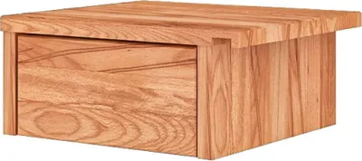 Produktbild von Nachttisch Hängend Bento 4 aus Kernbuche massiv 35x31x17 cm mit 1 Schublade