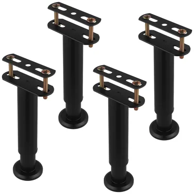 Zdjęcie produktu dla Regulowane nóżki do łóżka, czarne, zakres regulacji 18-32 cm