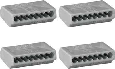 Produktbild von 4 x WAGO Verbindungsdosenklemme 8-fach 273-108