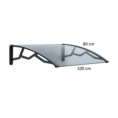 Obrázek produktu pro Vchodová stříška 80x100cm, transparentní