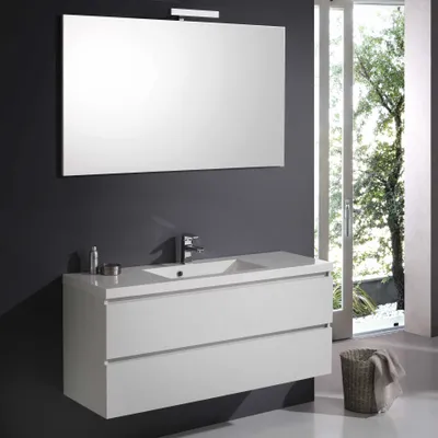 Immagine prodotto di Mobile bagno con cassetti 120 cm in bianco foresta | Manhattan
