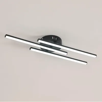 Produktbild von Deckenleuchte – Schwarzer Aluminiumrahmen, weißes Licht