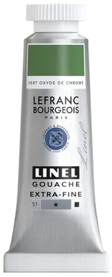 Produktbild von Linel Gouache Wasserfarben 14ml Chromoxydgrün Lefranc Bourgeois extrafein