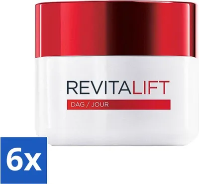 Zdjęcie produktu dla L'Oréal Revitalift Krem przeciwzmarszczkowy na dzień 50 ml – opakowanie ekonomiczne – 6 sztuk